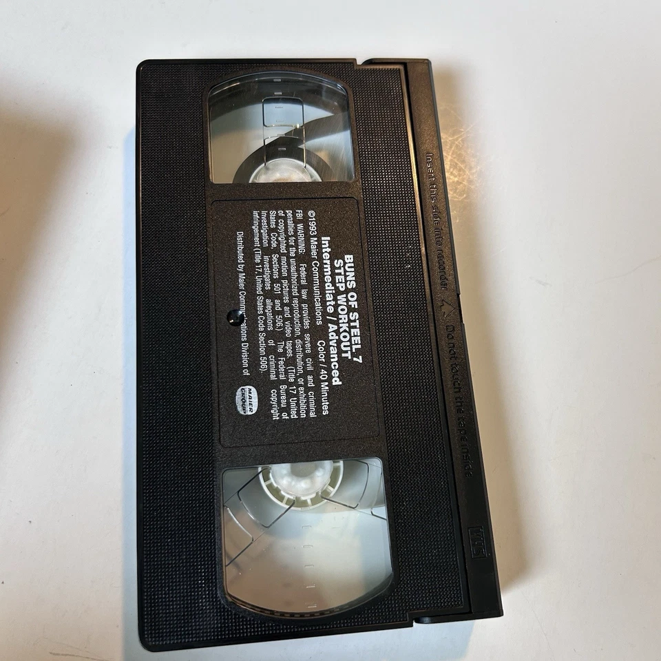 Buns of Steel 7 VHS Step Workout 1993 Susan Powter Nautilus Lot 3 Exercise Tape - Image 4 of 4