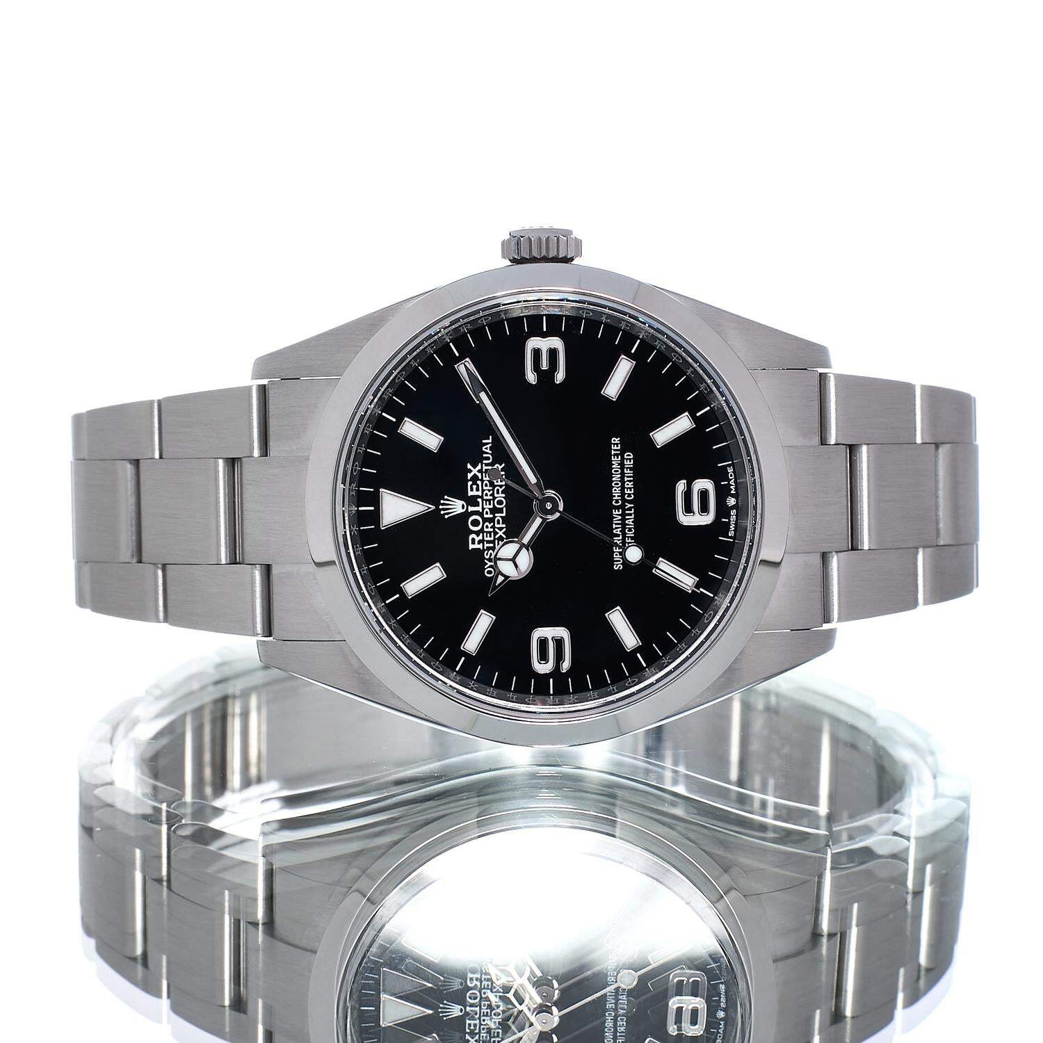 ROLEX EXPLORER 36 124270 BOX PAPERS 2021