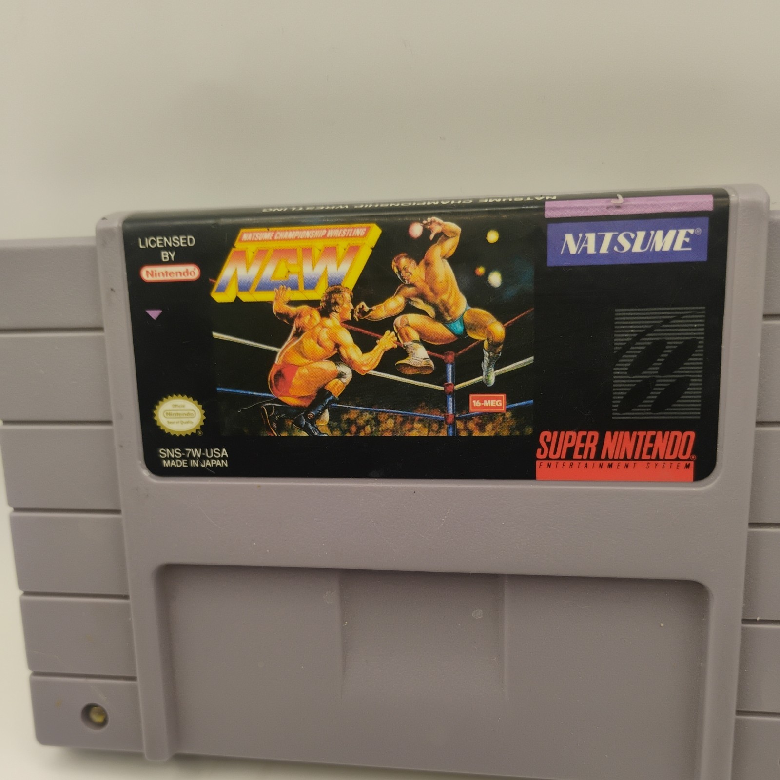 Natsume Championship Wrestling (Super Nintendo, SNES, 1994) - Tested