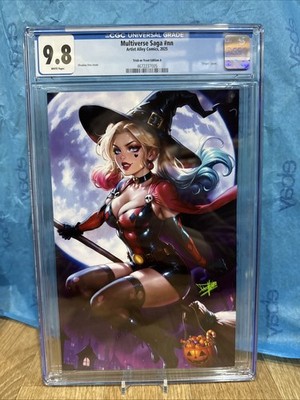 Harley Quinn Halloween  Multiverse CGC 9.8 Dhaxina Virgin Variant E LTD Graded