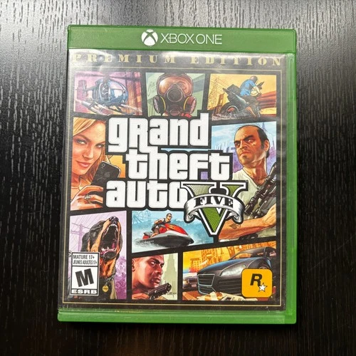 Grand Theft Auto V GTA 5 (Xbox One, 2014) (CIB w/ Map & Manual) (Tested)