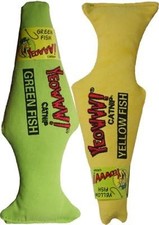 YEOWWW Catnip One of Each Yellow and Green Fish Pure Organic Leaf Cat Toy