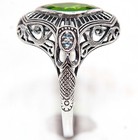 1CT Peridot 925 Solid Sterling Silver Victorian Look Ring Jewelry Sz 8 PC12-3 — photo 3