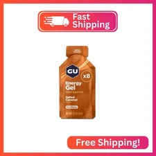 GU Energy Original Sports Nutrition Energy Gel, 8-Count, Salted Caramel