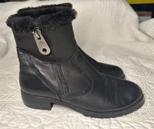 Everybody by BZ Moda Women's Black Boots (EUR Size 37) (US Size 6.5-7) Ankle Zip
