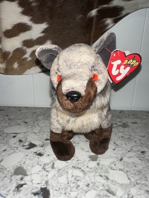 RETIRED 2000 TY BEANIE BABY HOWL THE WOLF 