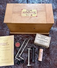 Antique Eastman Kodak Film Tank, Powder, Book, Accessories Cr. 1910