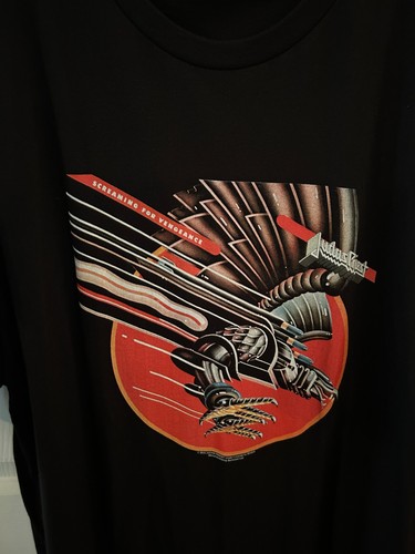 Judas Priest - Screaming For Vengeance Logo (2XL schwarz) T-Shirt Rock Band Adler - Bild 3 von 4