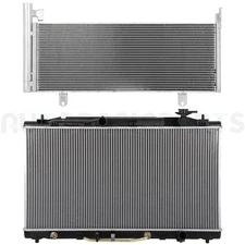 Aluminum Radiator & AC Condenser Cooling Kit For 2008-2011 Toyota Camry 2.4L