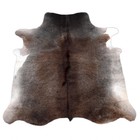 Genuine Cowhide Rug Large Cow Skin Color Grey Palomino Premium Size 4'-4"x4'-7"