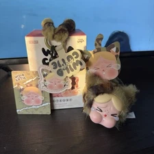 POP MART CRYBABY "Wild But Cutie" Series - Camo Cutie Set - Plush And PhoneCharm