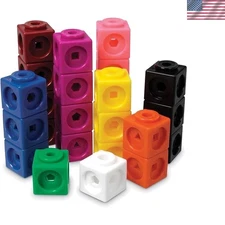 Large Set of 1000 MathLink Cubes - Perfect for Toddler and Classroom Activities