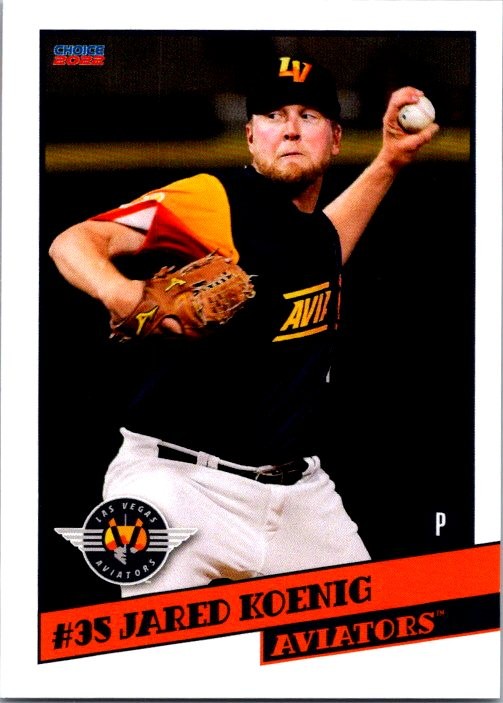 Jared Koenig 2022 Choice Las Vegas Aviators #14 Las Vegas Aviators