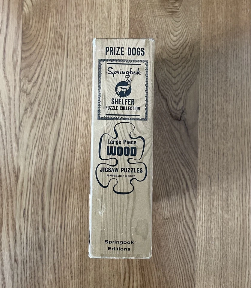 Springbok 1966 rompecabezas de madera premio perros edición estante grande 60 piezas completo Foto 4 de 4