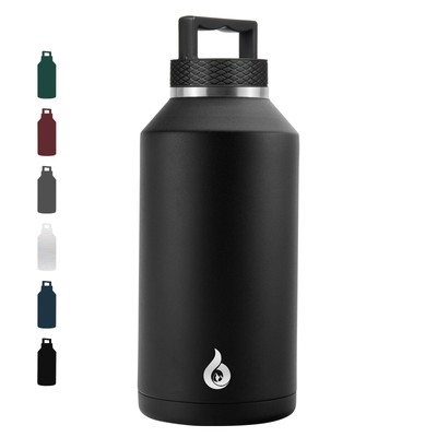 Half Gallon Water Bottle Insulated Dishwasher Safe 64 Oz Water Bottle With Handl