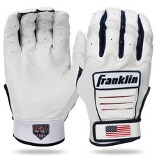 Franklin Sports Women's CFX FP Fastpitch Softball Batting Gloves White Red Navy