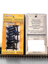 Reboxx-2 33 Ho Semi-scale Wheels Sets 1.005 Axle Length 12 Pkg Nmra Rp-25