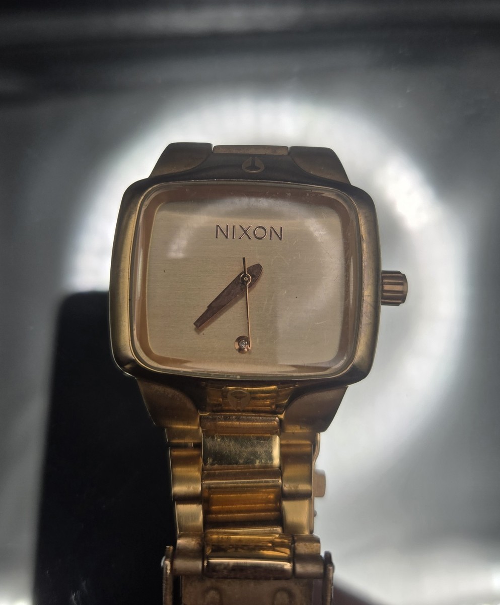 【美品】ニクソン NIXON　Small Player ゴールド Production Discontinued NIXON watch 