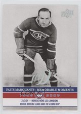 2008-09 Upper Deck Montreal Canadiens Centennial Set Howie Morenz #288 HOF 2d8
