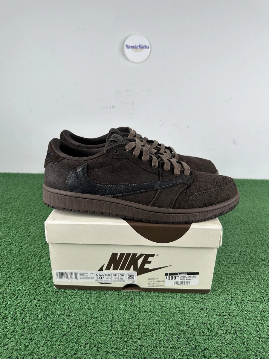 Preços baixos em Travis Scott x Air Jordan 1 OG SP Low Velvet