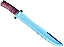 IMPACT CUTLERY Custom Made UNUSED 18" Bowie Knife RARE Handmade Survival Knives