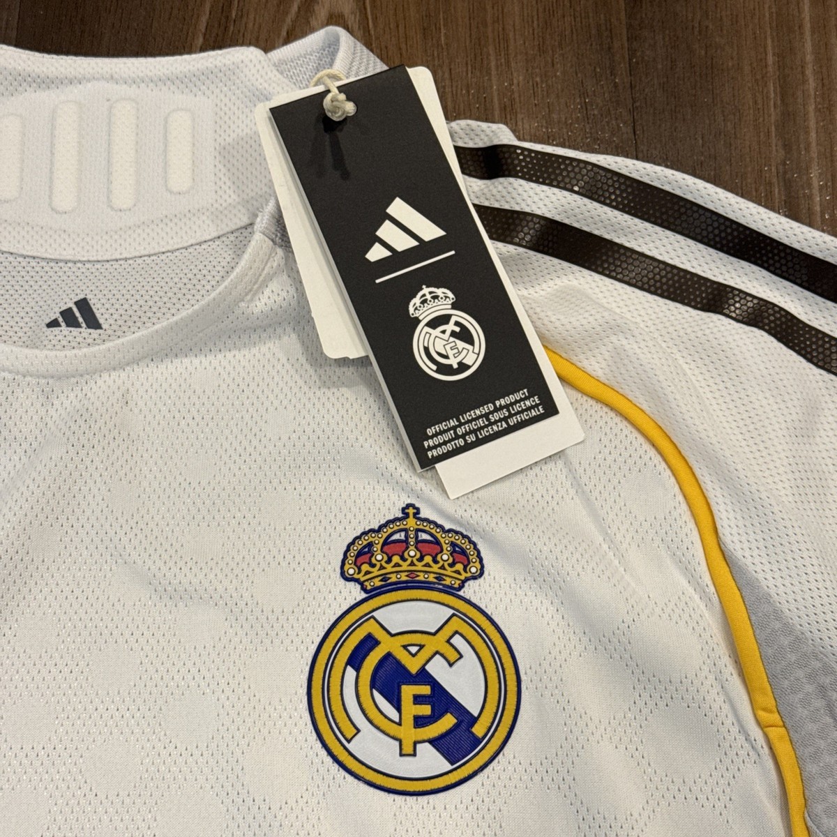 Adidas Real Madrid 25/26 Home Authentic LS Jersey JN8866 White