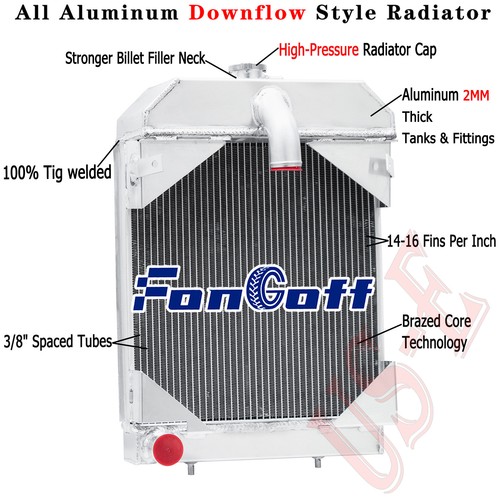 Radiador de aluminio de 4 filas para tractor(es) Case VA, VAC, VAH, VAI, VAO VTA2688 - Imagen 1 de 7