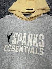 Los Angeles LA Sparks Fear Of God Essentials WNBA Hoodie Sweatshirt Size M -NWOT