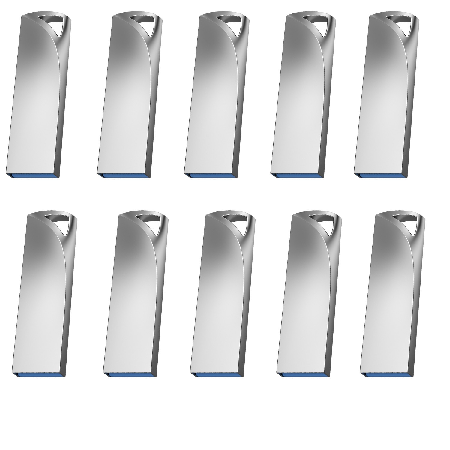 Wholesale USB 3.0 1/ 5/ 10PCS Metal Style USB Flash Drive Memory 32GB 64GB 128GB