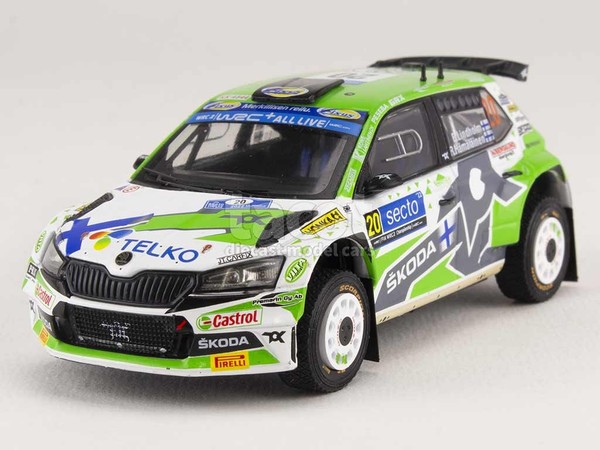 Skoda Fabia Rally2 Evo Finland Rally 2022 - Ixo 1/43-image