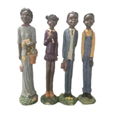 Vintage Artmark 1994 African-American Family Figurines