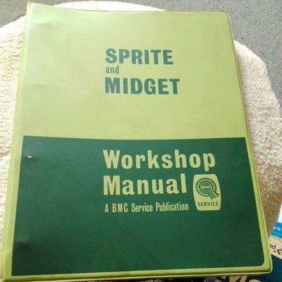 Factory Issue Austin Healey Sprite 11 &111 and MG Midget 1 &11 Workshop Manual