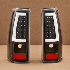 Black Led Tail Lights For 2003-2006 Chevy Silverado Gmc Sierra 1500 3500 2500hd