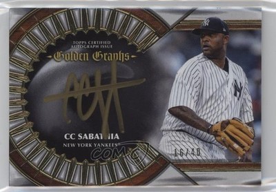 2023 Topps Five Star Golden Graphs 16/40 CC Sabathia #GG-CS Auto HOF 1j30