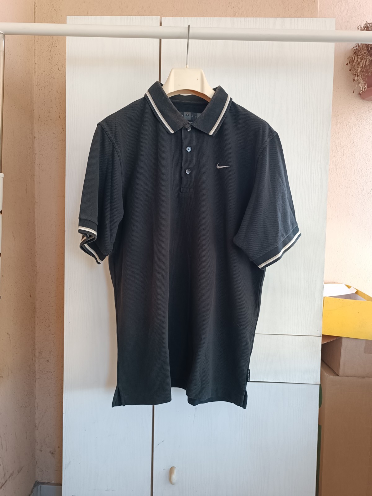 Polo Nike Golf Dri-Fit Retro Vintage Sportswear Techwear Training Swoosh Black M