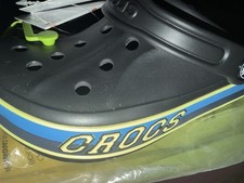 Crocs Bayaband Sport Band Clog Men's Sandals Black Blue Yellow Adjustable Strap