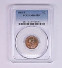 1955-S Lincoln Wheat Cent MS63 BN PCGS Beautiful Tone *1214