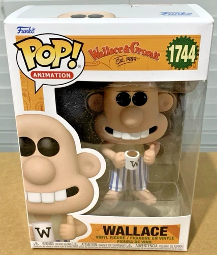 Funko Animation: Nick Park Wallace & Gromit - Wallace #1744 Pop! Vinyl - MIB