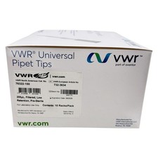 VWR Universal Pipet Tips 200µl,Filtered, Low Retention, 76322-150 10 Racks