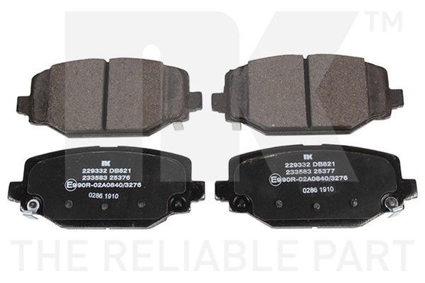 NK Bremsbelagsatz Scheibenbremse 229332 FüR Chrysler Dodge Fiat Lancia Freemont-image
