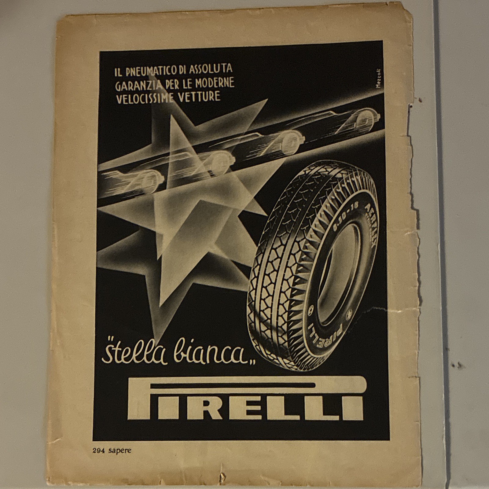 Sapere Rivista Pubblicità Pirelli