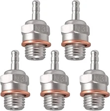 5Packs RC Glow Plug 70117#3 N3 Medium Hot Spark Nitro Engine Parts Replace... 