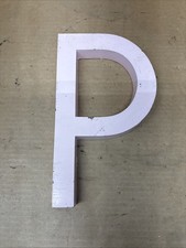 9" Large Metal Letter P Cast Aluminum Dimensional Industrial ABC Wall Decor