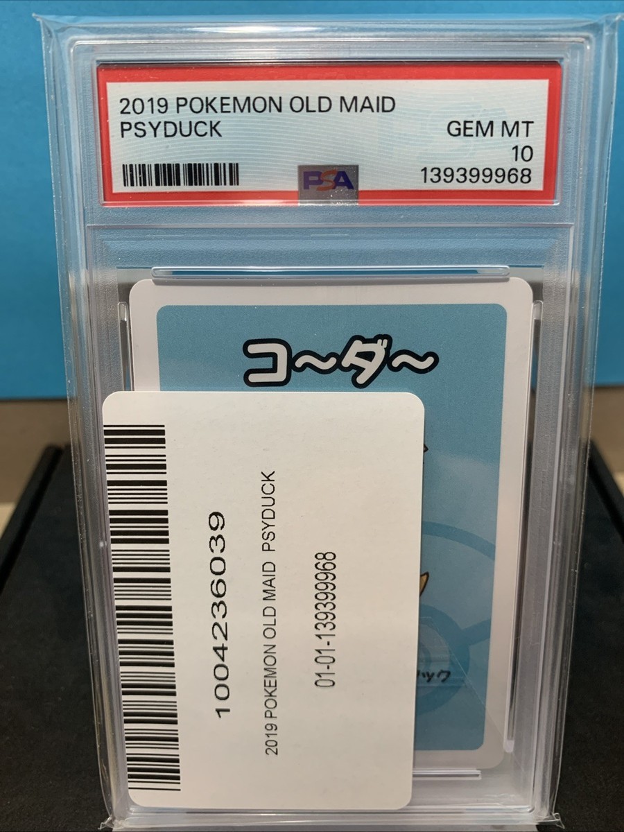 2019 POKEMON JAPANESE OLD MAID PSYDUCK PSA 10 GEM MT( PRISTINE