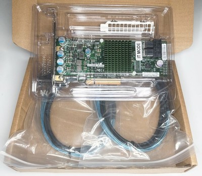 Supermicro AOC-S3008l-L8E-N122 12G HBA IT mode ZFS FreeNAS unRAID 2*SATA cable