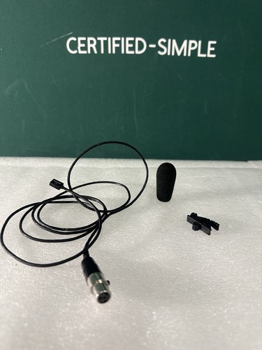 Shure WL93 Lav Mic – Compact, Clear Sound, Includes Clip & Windscreen.