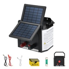 3 Miles Range Solar Electric Energizer Fence Charger 0.15 Joule Refurbished