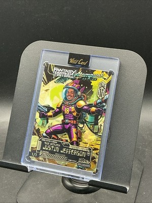 Justin Jefferson 1/1 Wild Card Fantasy Football Atompunk True 1 of 1 Vikings