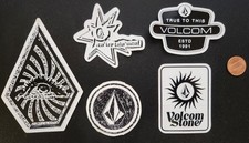 VOLCOM Surf Snowboard BMX Skateboard 5 Sticker Set Flawless NEW old stock  35