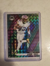 2025 Panini Mosaic Prizm lot of 2 Aaron Jones Vikings, Drake London Falcons